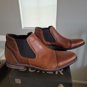 Men's Bullboxer Navos Leather Boots, Tan, Size 8 (US), 41 (EUR)
